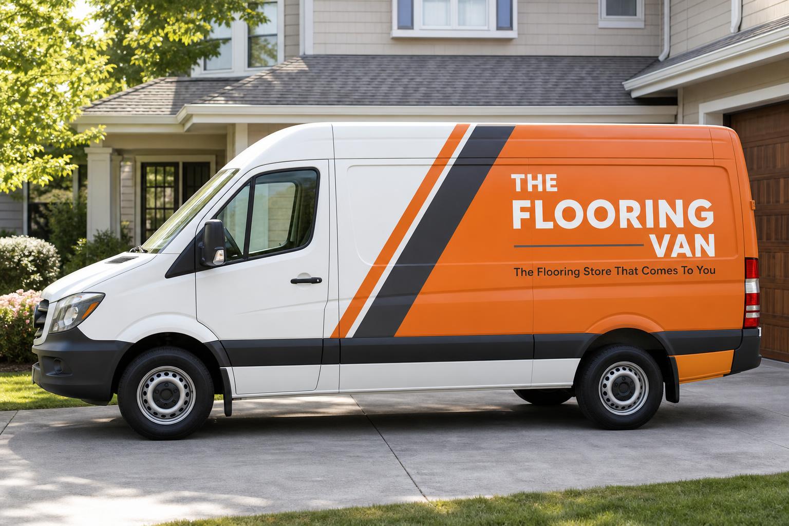 The Flooring Van parked at a South Florida customer's home